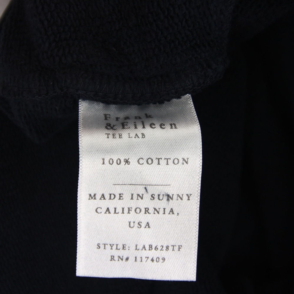 Frank and Eileen Christine Sweatpants Womens M Navy Blue Tee Lab Terry Tulip Hem - Picture 10 of 11